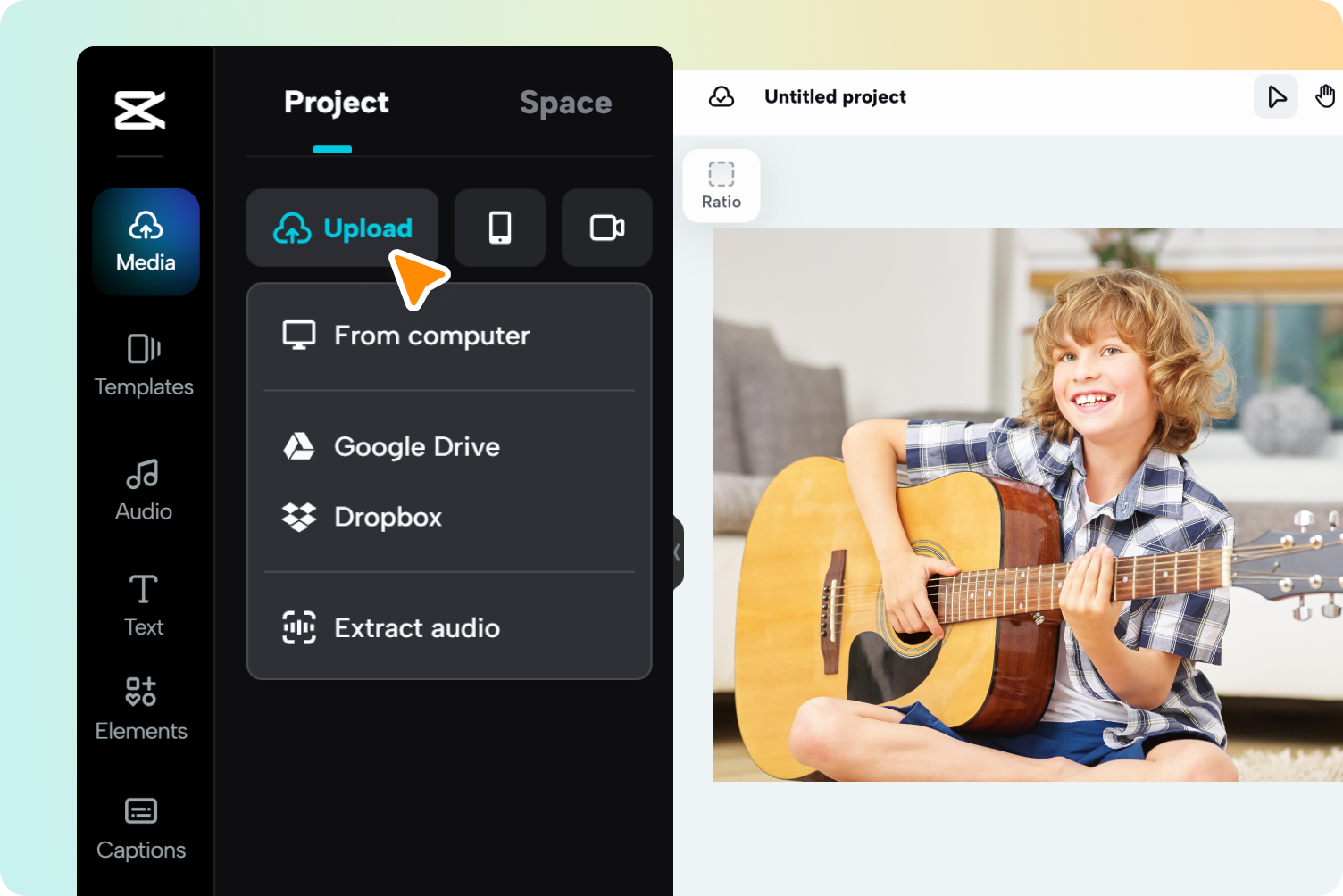 Step 1 Upload your audio